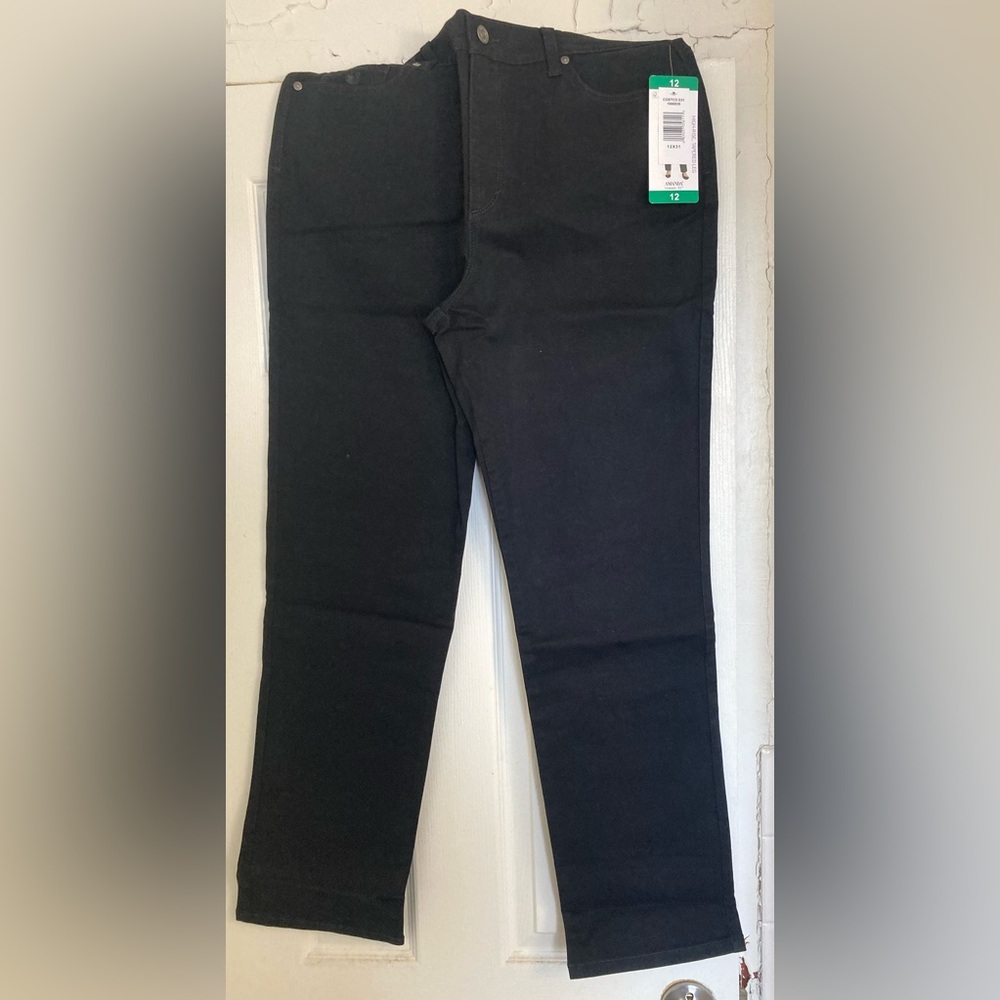 NWT Gloria Vanderbilt Amanda BLACK High Waist Jeans; Various Sizes